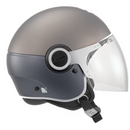 Argentario Visor Jet Helmet - Duel Matt Grey