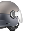 Argentario Visor Jet Helmet - Duel Matt Grey