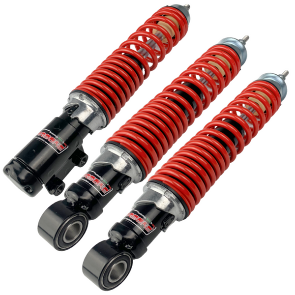 Carbone Sport Vespa Front & Rear Shock Absorbers Red & Black GTS, GTV, GT