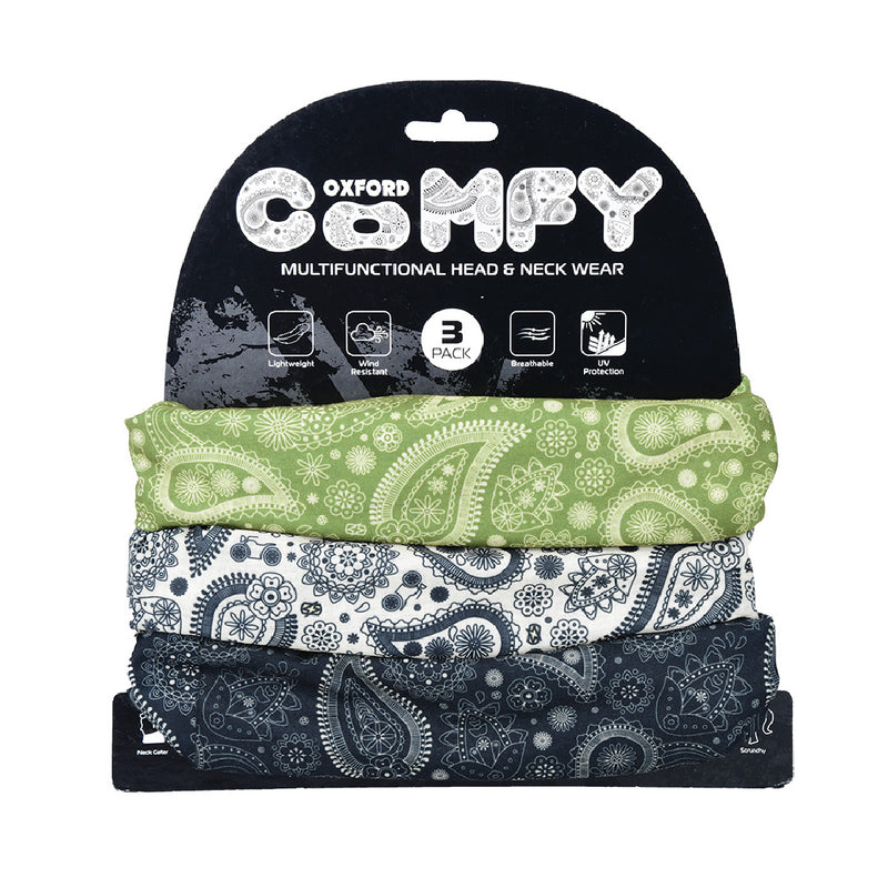 Oxford Comfy Oxford Paisley 3-Pack Balaclava