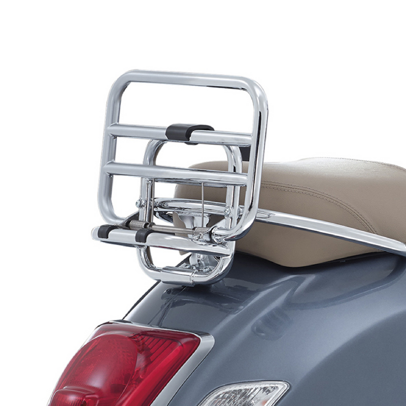 Piaggio Vespa GTS/GTV Chrome Rear Folding Rack